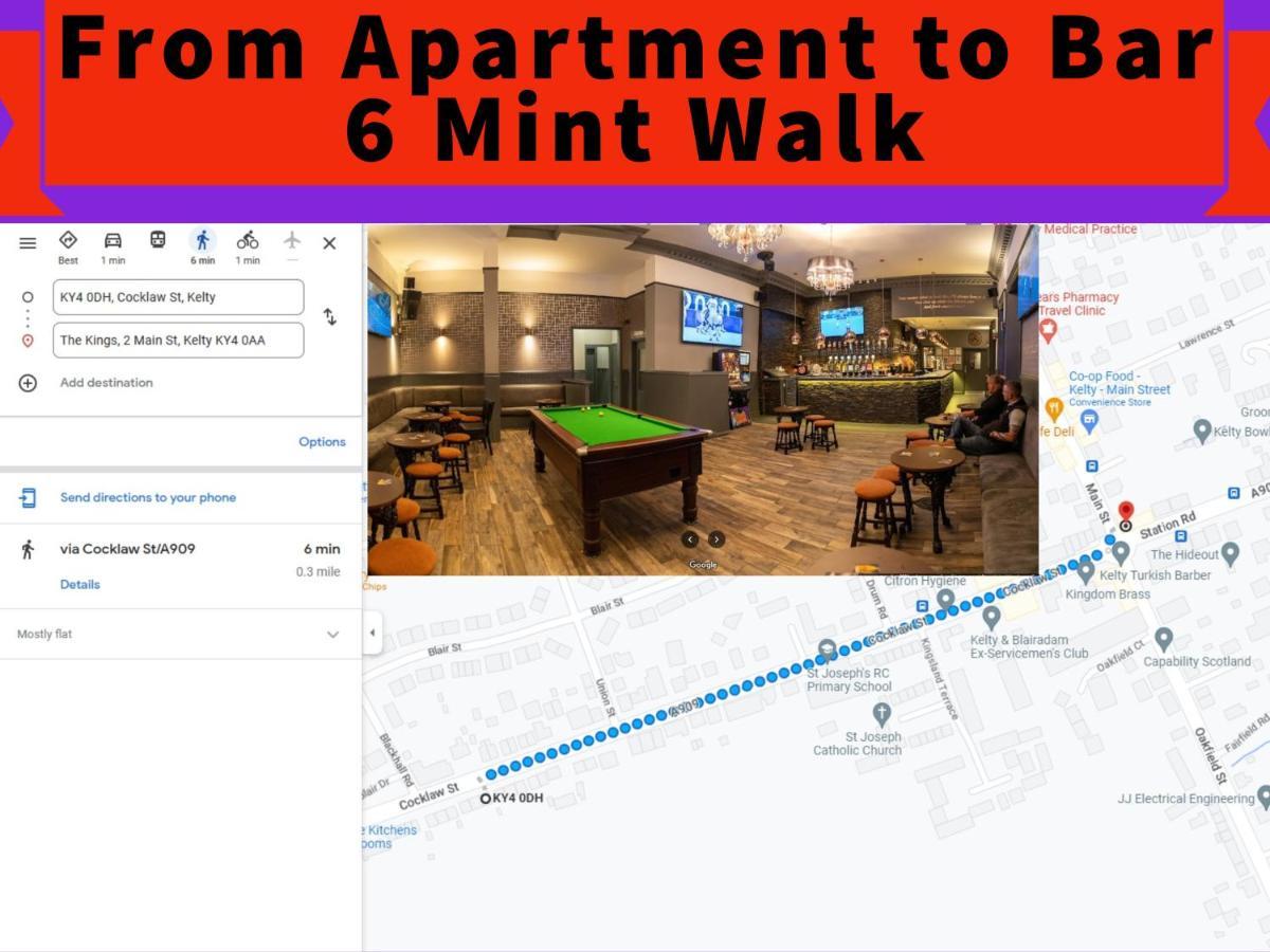 2 Bedrooms Entire Apartment Self Check In Kelty エクステリア 写真
